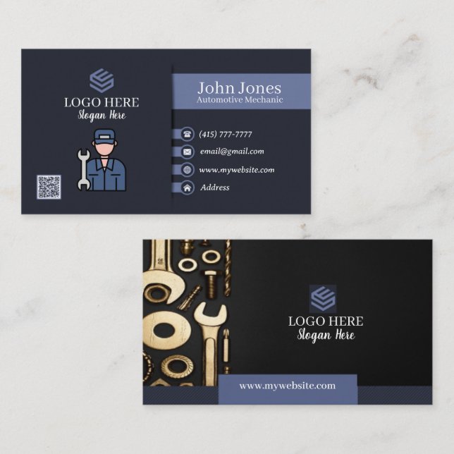 17-er-Packung mit 100 Visitenkarten für Automotive Visitenkarte (Vorne/Hinten)