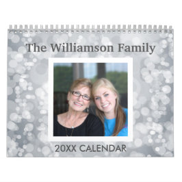 17 FotoCollage mit bunten Mustern Kalender