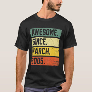 17. Geburtstag 17 Jahre alt Phantastisch seit März T-Shirt