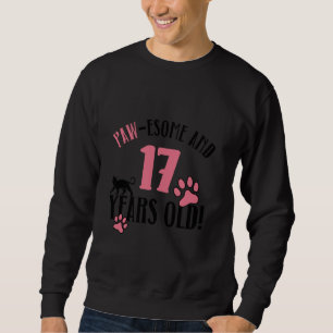 17. Geburtstag 17 Jahre alte Cat Mama Cat Lover Sweatshirt
