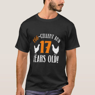 17. Geburtstag 17 Jahre alte Hühnerzüchterin Huhn  T-Shirt