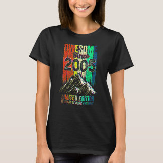 17. Geburtstag  Awesome Seit 2005  Vintage T-Shirt