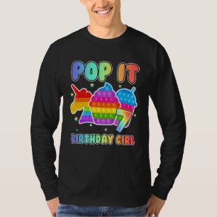 17. Geburtstag Einhorn Fidget Pop It Birthday Girl T-Shirt