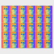 17. Geburtstag: Farbiges, lustiges Regenbogenmuste