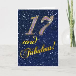 17. Geburtstag für jemanden Fabulous Karte
