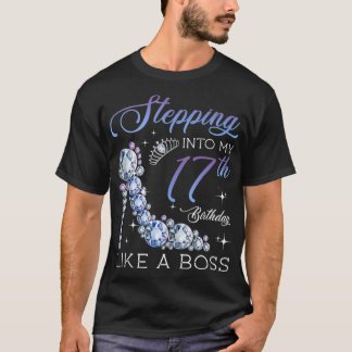 17. Geburtstag Geboren 2003 Geschenke 17 Jahre T-Shirt