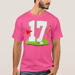 17. Geburtstag Golf Player 17 Jahre alt Geburtstag T-Shirt