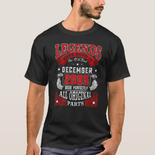 17. Geburtstag Legends Geboren im Dezember 2005 17 T-Shirt