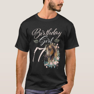 17. Geburtstag Mädchen Pferd  17 Jahre alt Bday T-Shirt