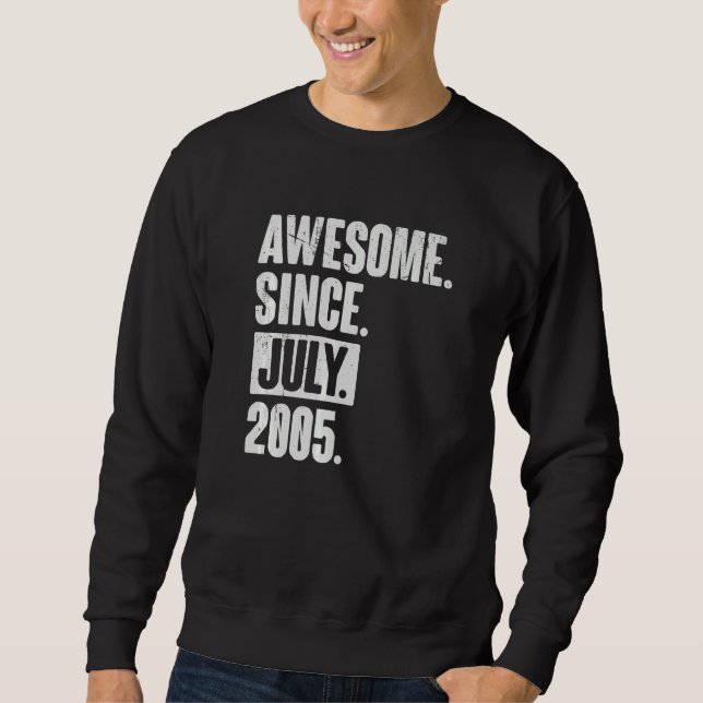 17. Geburtstag Phantastisch seit Juli 200 Sweatshirt (Vorderseite)