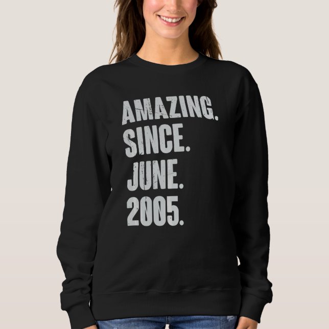 17. Geburtstag Phantastisch seit Juni 200 Sweatshirt (Vorderseite)