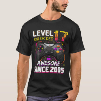 17. Geburtstag s für Jungen Stufe 17 unverschlosse T-Shirt