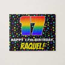 17. Geburtstag — Spaß, farbenfrohe Sternenweltenmu