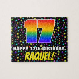 17. Geburtstag — Spaß, farbenfrohe Sternenweltenmu Puzzle