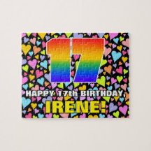 17. Geburtstag — Spaß, liebevolle Herzformen + "17