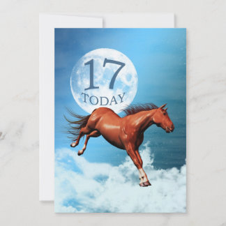 17. Geburtstag Spirit Pferd Party Einladung