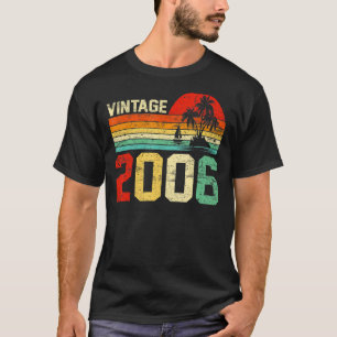 17. Geburtstag Vintag 2006 Retro Boy Girl 17 Jahre T-Shirt