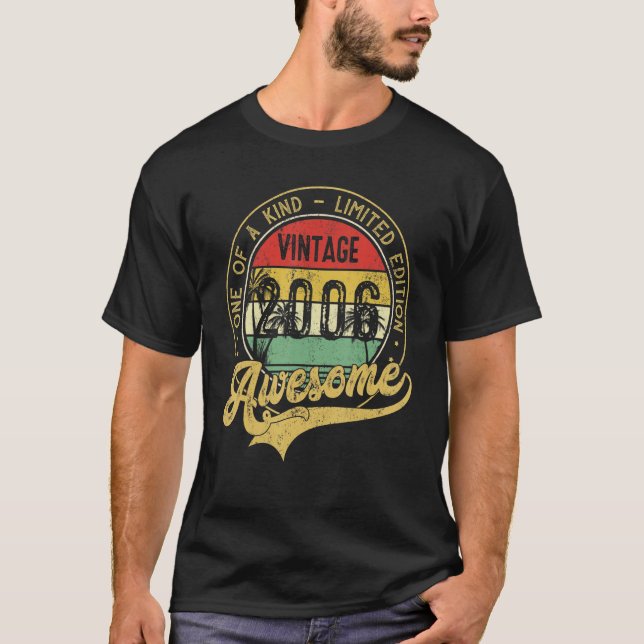 17 Geburtstag Vintag 2006 T-Shirt (Vorderseite)