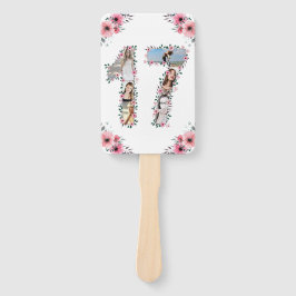 17. Geburtstagsfoto Collage Pink Girl Blume White Fächer