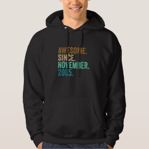 17. Geburtstagsgeschenke Phantastisch seit Novembe Hoodie