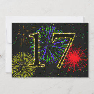17. Geburtstagsparty Einladung