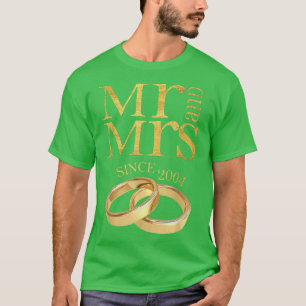 17. Hochzeitstag Geschenk Herr & Frau seit 2004 T-Shirt