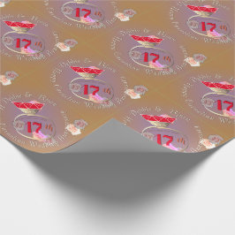 17. Hochzeitstag Karnellsche Ring & Rose Geschenkpapier