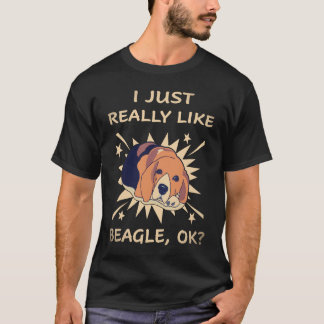 17 Ich mag einfach wirklich Beagle T-Shirt