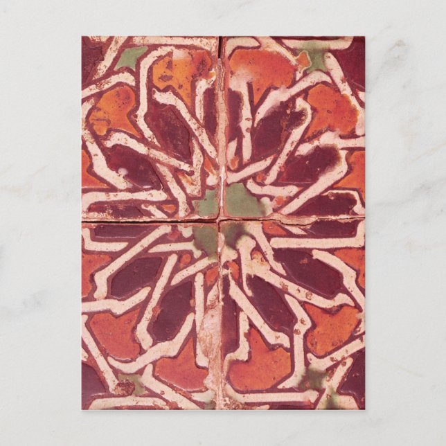17:Isnik Tile, 16. Jahrhundert Postkarte (Vorderseite)