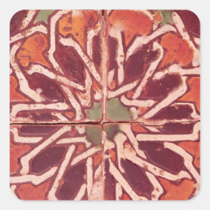 17:Isnik Tile, 16. Jahrhundert Quadratischer Aufkleber