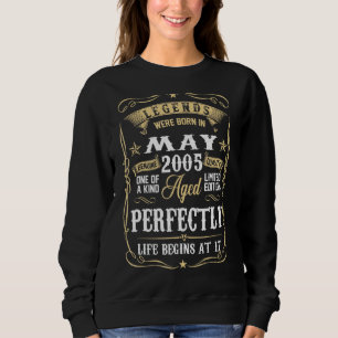 17 Jahre alt 17. Geburtstag Dekoration Mai 2005 Sweatshirt