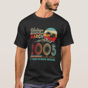 17 Jahre alt 17. Geburtstag Dekoration März 2005 T-Shirt