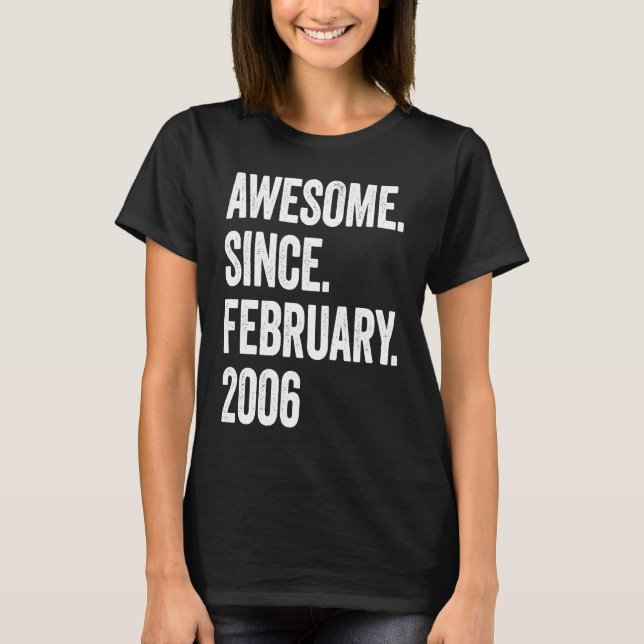 17 Jahre alt Phantastisch seit Februar 2006 17. Ge T-Shirt (Vorderseite)