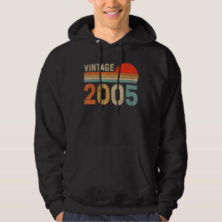 17 Jahre alt Vintag 2005 17. Geburtstag Hoodie