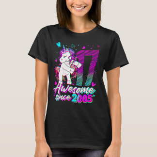 17 Jahre alter Einhorn-Flossing 17. Geburtstag Ein T-Shirt