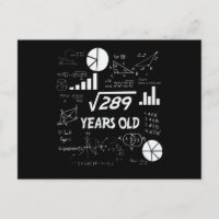 17 Jahre alter Geburtstag Geeky Mathe 17. Geburtst