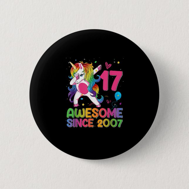 17 Jahre Phantastisch seit 2007 17. Geburtstag Button (Vorderseite)