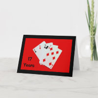 17 Jahre sind ein großer Deal! Jubiläumskarte