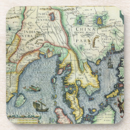 17. Jahrhundert Antique Asian Map, Mercator / Hond Getränkeuntersetzer