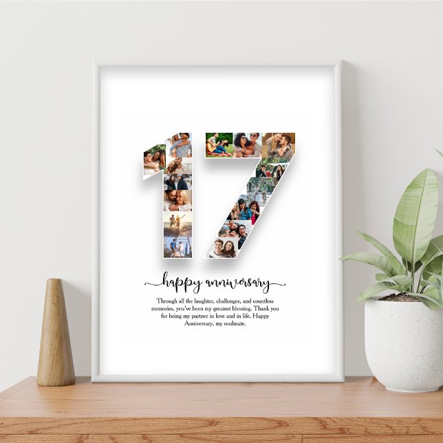 17. Jubiläum Foto Collage Poster (Von Creator hochgeladen)