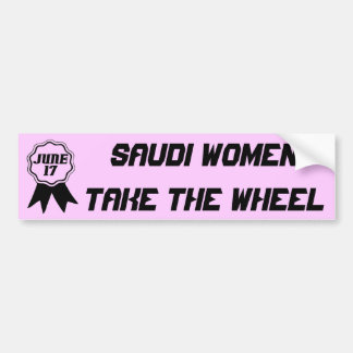 17. Juni saudischer Frauen-AntriebsAutoaufkleber Autoaufkleber