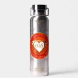 17. Karnelscher Hochzeitstag Trinkflasche<br><div class="desc">Sie wird nicht begeistert sein; Sie haben ihren Jahrestag mit meinem einzigartigen,  romantischen Design begleitet,  mit einem Vergnügen an der traditionellen Gabe der karnellischen Edelsteinfarben!</div>