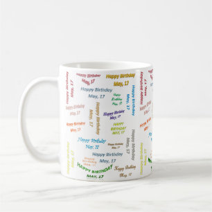 17. Mai Geburtstags-Tasse Kaffeetasse
