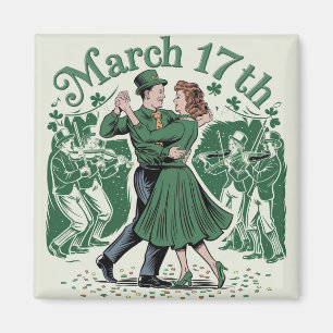 17. März St. Patrick. Irisches Festival Magnet