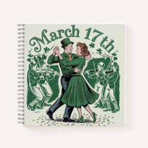 17. März St. Patrick. Irisches Festival Notizbuch