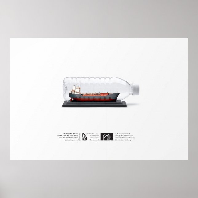 17 Millionen Barrel - Denken Sie über die Flasche  Poster (Vorne)