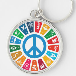 17 Nachhaltige Entwicklungsziele der UN Schlüsselanhänger