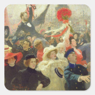 17. Oktober 1905 Quadratischer Aufkleber