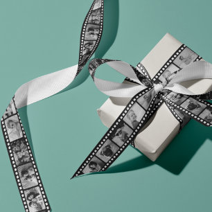 17 Schwarz-Weiß-Foto-Film Strip-Satin-Band Satinband