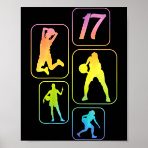 17. Spieler Jahre Basketball Alt 17 Poster